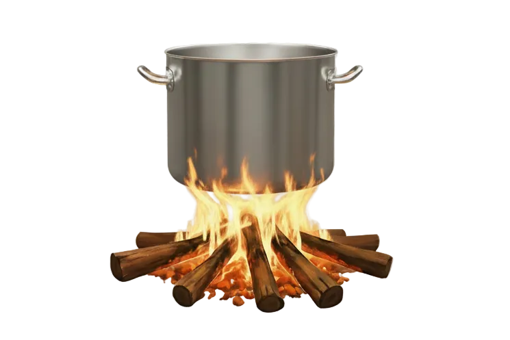 remove the hanger on top of the pan